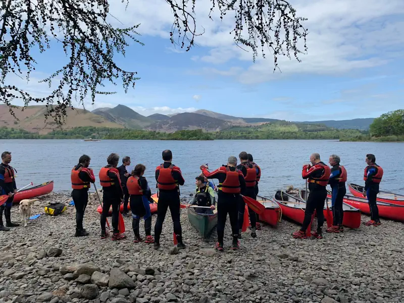 Canoeing for groups in Keswick